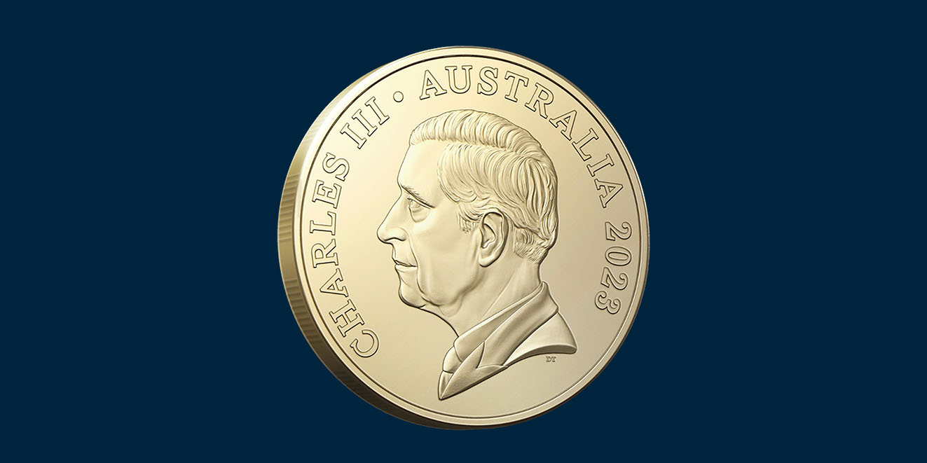 Neues Aversmotiv der Royal Australien Mint mit King Charles III.
